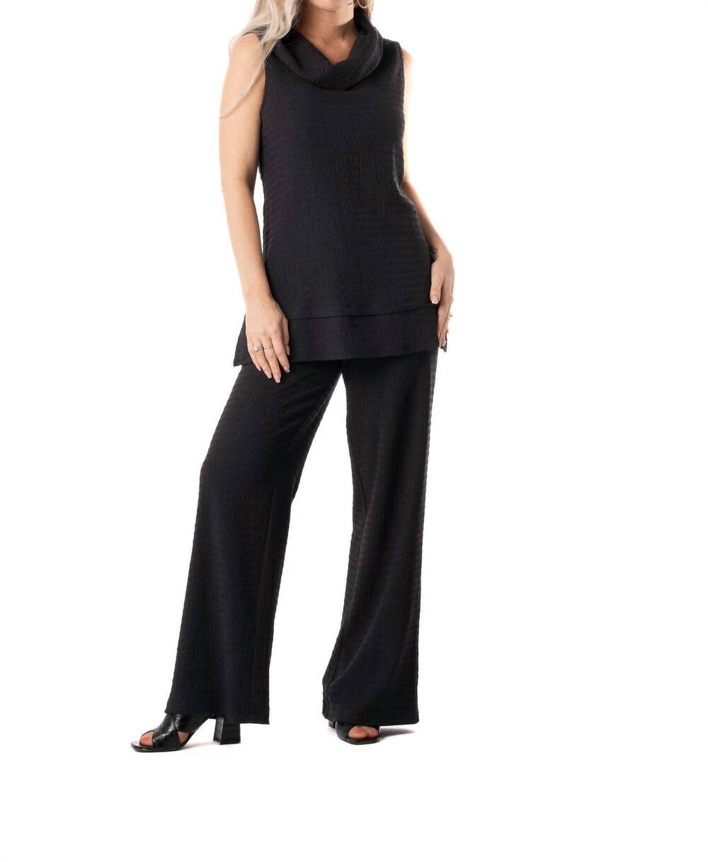 NEW PURE ESSENCE sleeveless cowl top in navy